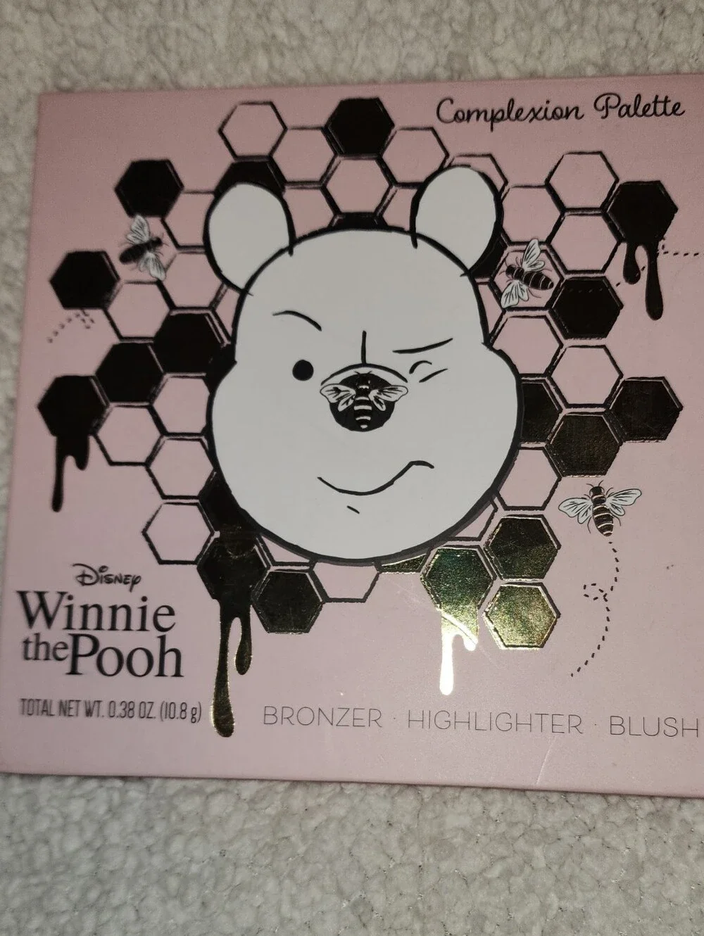 Disney Winnie the Pooh Complexion Palette - Pink with Gold Accents